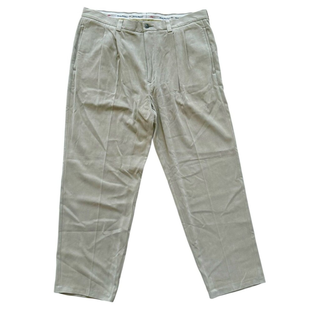 Tommy Bahama Men's St. Thomas Relaxed Almond Silk Chino Pants. 38x30. NEW.